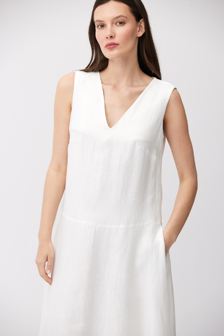 Leinen-Midikleid