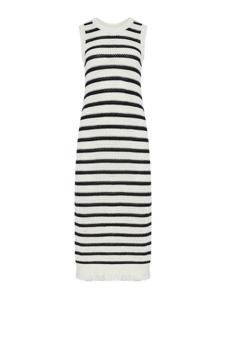 Durchbrochenes gestreiftes Kleid - Patrizia Aryton