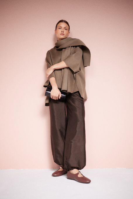 Wolljacke mit Doubleface-Schalkragen - Patrizia Aryton