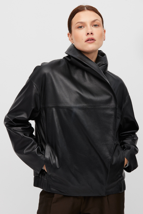 Lederjacke mit Schalkragen - Patrizia Aryton