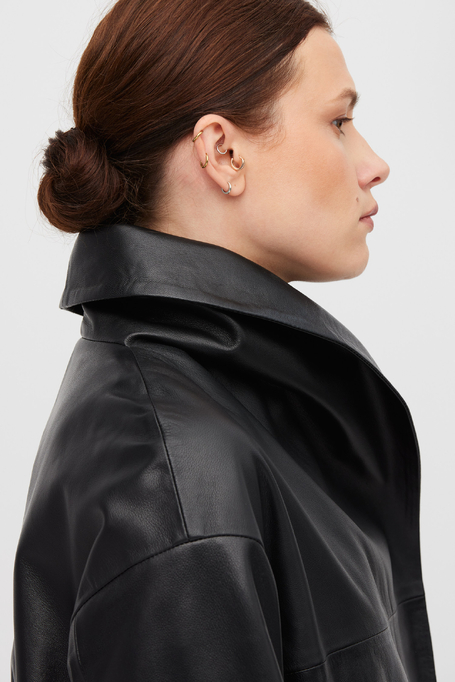 Lederjacke mit Schalkragen - Patrizia Aryton