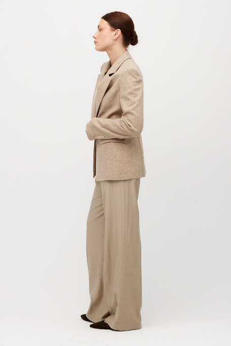 Einreihiger Blazer mit Karomuster und Kaschmir - Patrizia Aryton