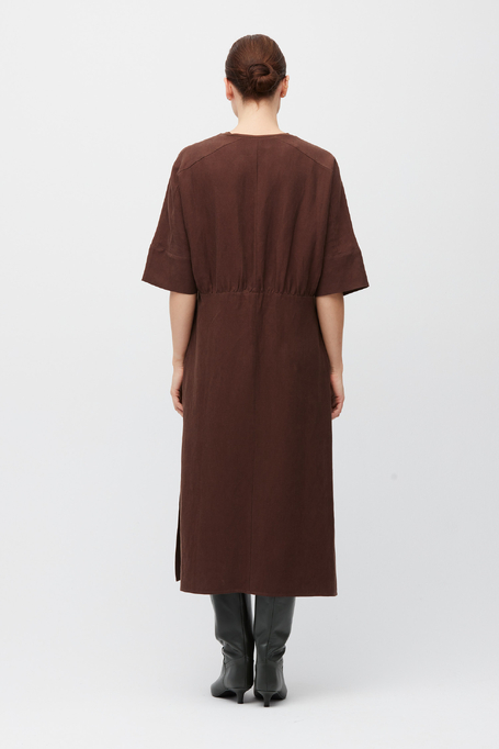 Kleid aus Seide und Leinen - Patrizia Aryton