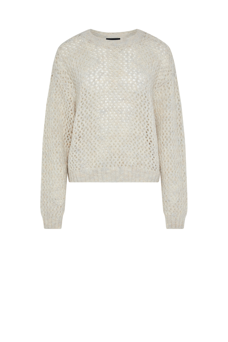 Beige Pullover aus Woll-Alpaka-Mischung Beige Pullover aus Woll-Alpaka-Mischung