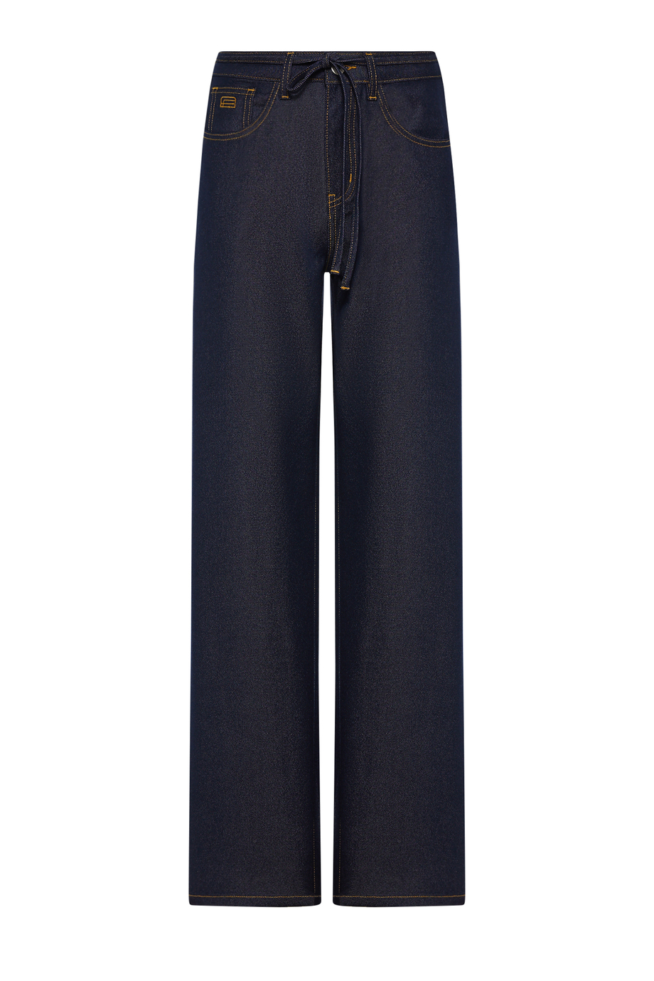 Dunkelblaue Jeans mit weitem Bein Dunkelblaue Jeans mit weitem Bein