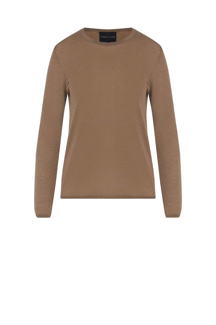 Kamelfarbene Bluse aus Merinowolle Kamelfarbene Bluse aus Merinowolle