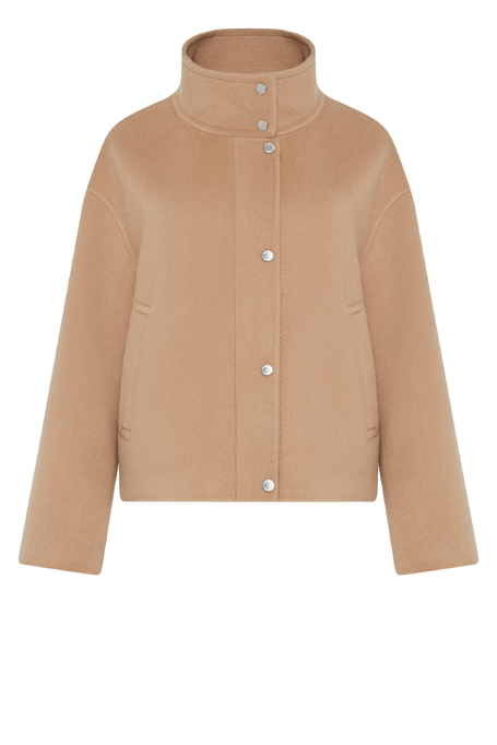 Kurze Jacke mit Kamelwolle Doubleface - Patrizia Aryton Kurze Jacke mit Kamelwolle Doubleface - Patrizia Aryton