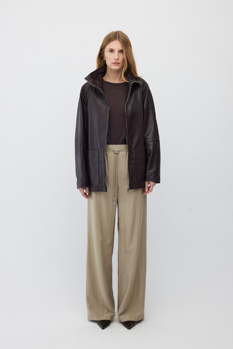 Lederjacke mit Stehkragen - Patrizia Aryton Lederjacke mit Stehkragen - Patrizia Aryton