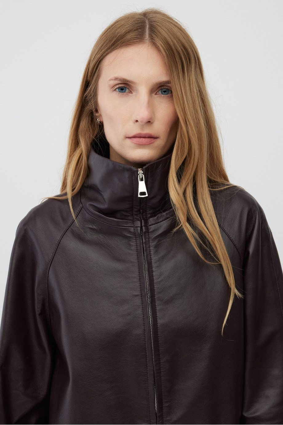 Lederjacke mit Stehkragen - Patrizia Aryton Lederjacke mit Stehkragen - Patrizia Aryton