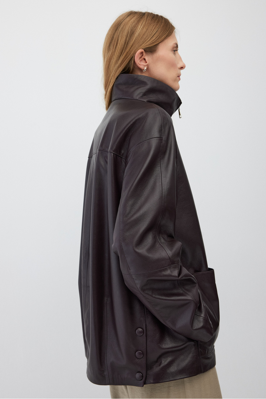 Lederjacke mit Stehkragen - Patrizia Aryton Lederjacke mit Stehkragen - Patrizia Aryton