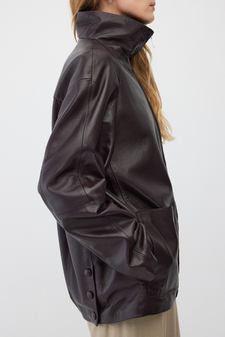 Lederjacke mit Stehkragen - Patrizia Aryton Lederjacke mit Stehkragen - Patrizia Aryton