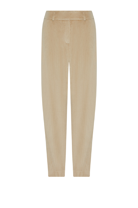 Beige Cordhose im Barrel-Schnitt - Patrizia Aryton