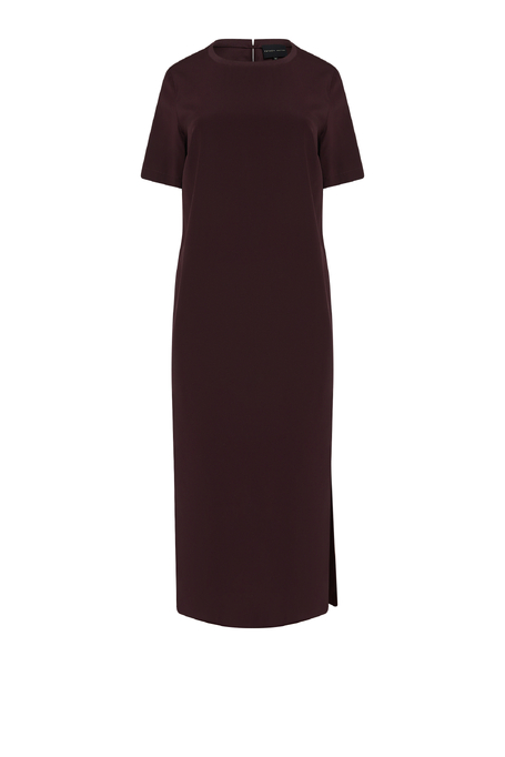 Auberginefarbenes Seidenkleid - Patrizia Aryton