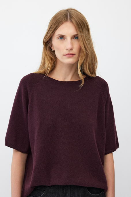Bluse aus Merinowolle und Kaschmir