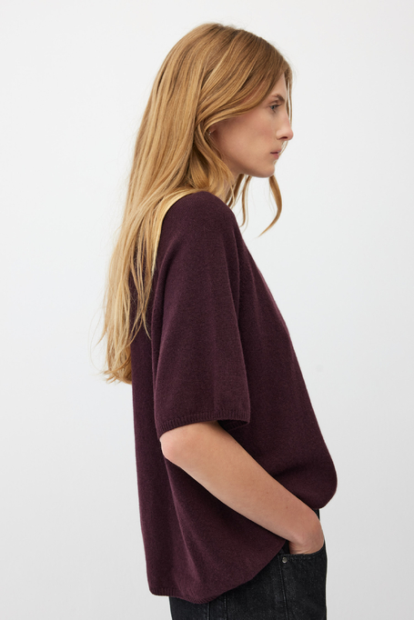 Bluse aus Merinowolle und Kaschmir