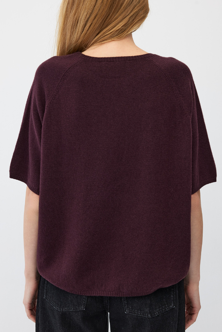 Bluse aus Merinowolle und Kaschmir