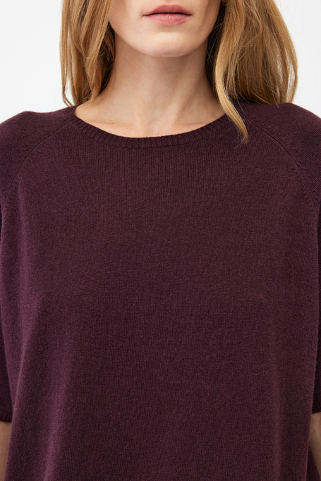 Bluse aus Merinowolle und Kaschmir