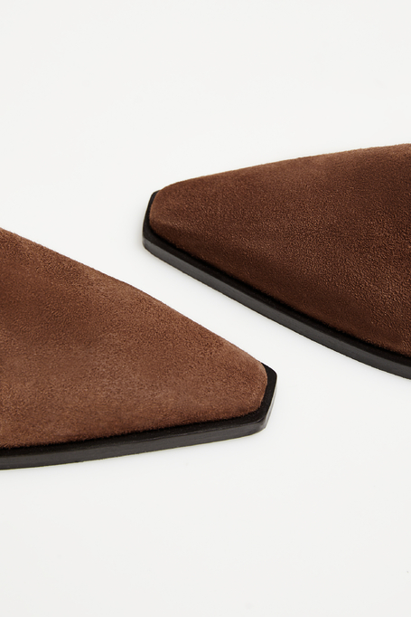 Braune Stiefeletten aus Wildleder - Patrizia Aryton