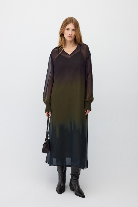 Seidenkleid mit Muster