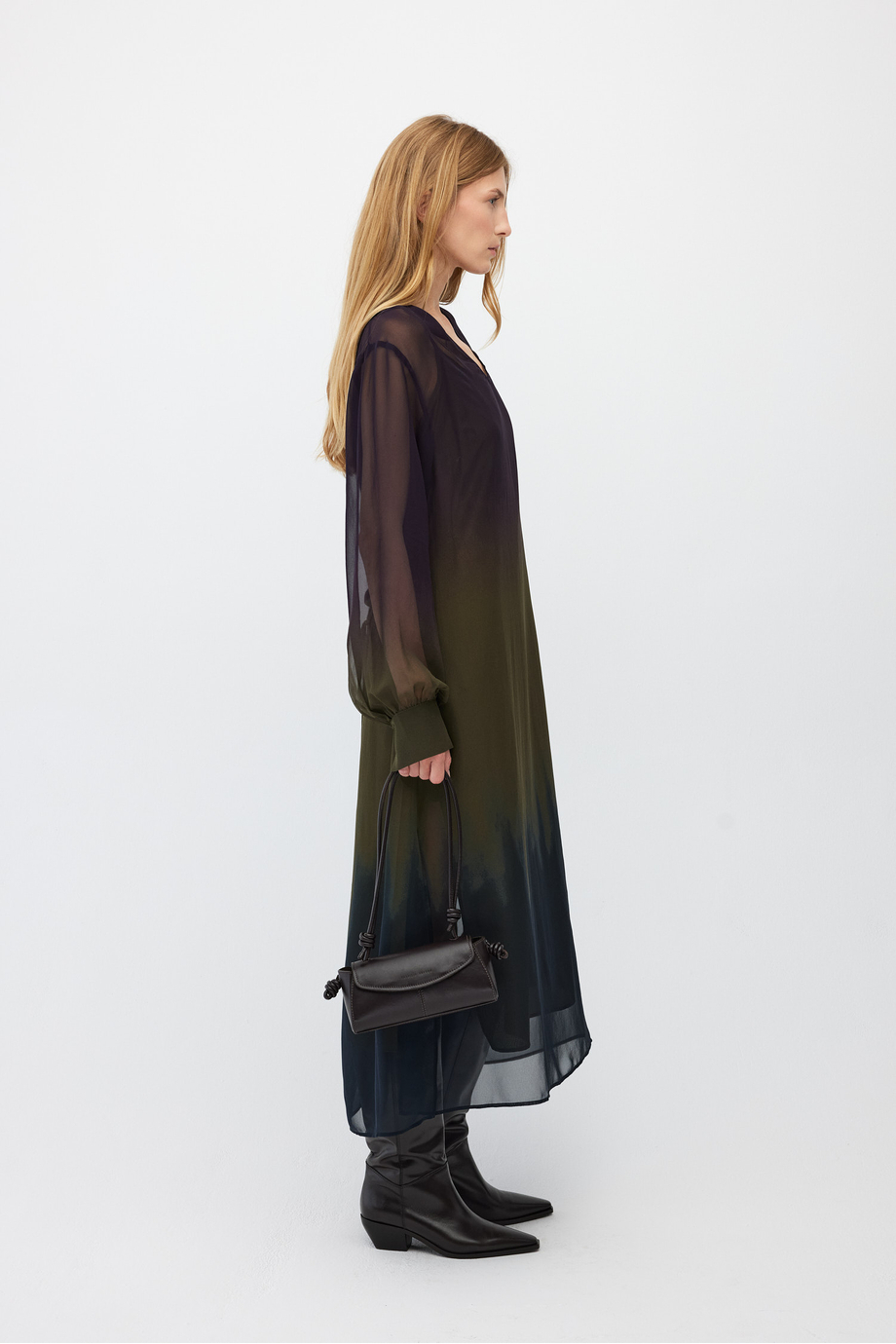 Seidenkleid mit Muster Seidenkleid mit Muster