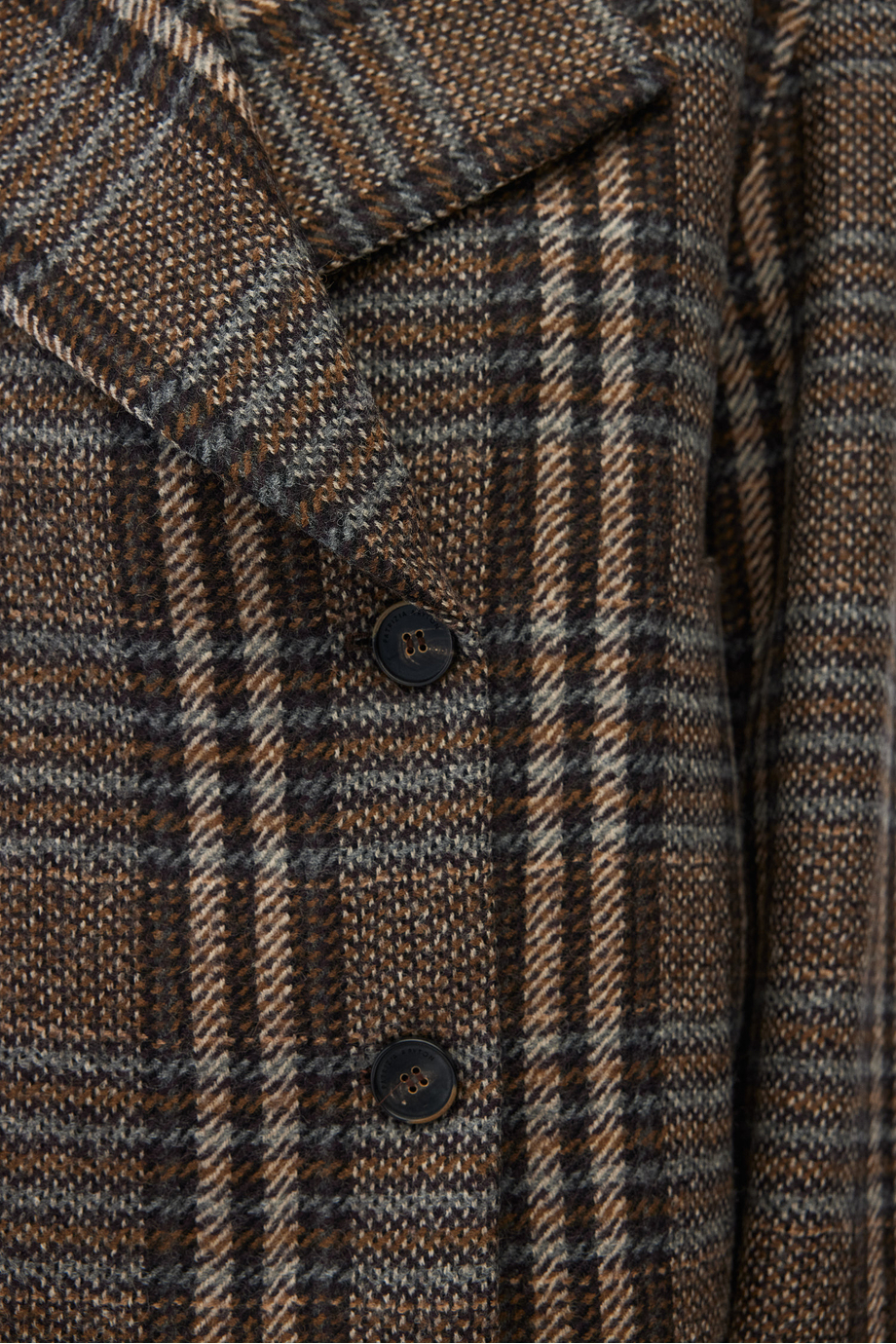 Kurze karierte Jacke aus Virgin Wool Kurze karierte Jacke aus Virgin Wool