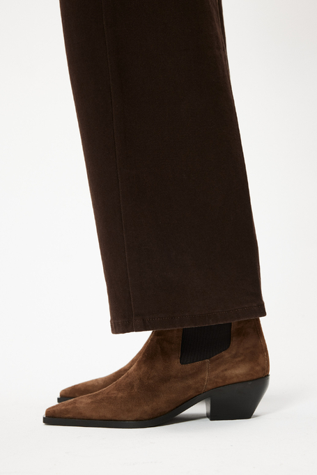 Braune Stiefeletten aus Wildleder - Patrizia Aryton