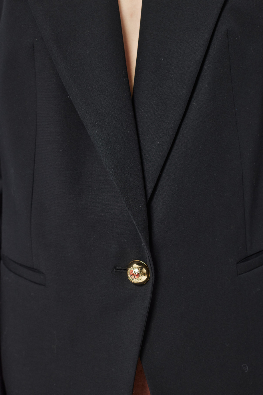Schwarze Baumwolljacke als Anzug Schwarze Baumwolljacke als Anzug