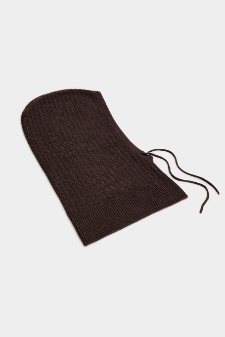 Braune Balaclava aus Kaschmir - Patrizia Aryton