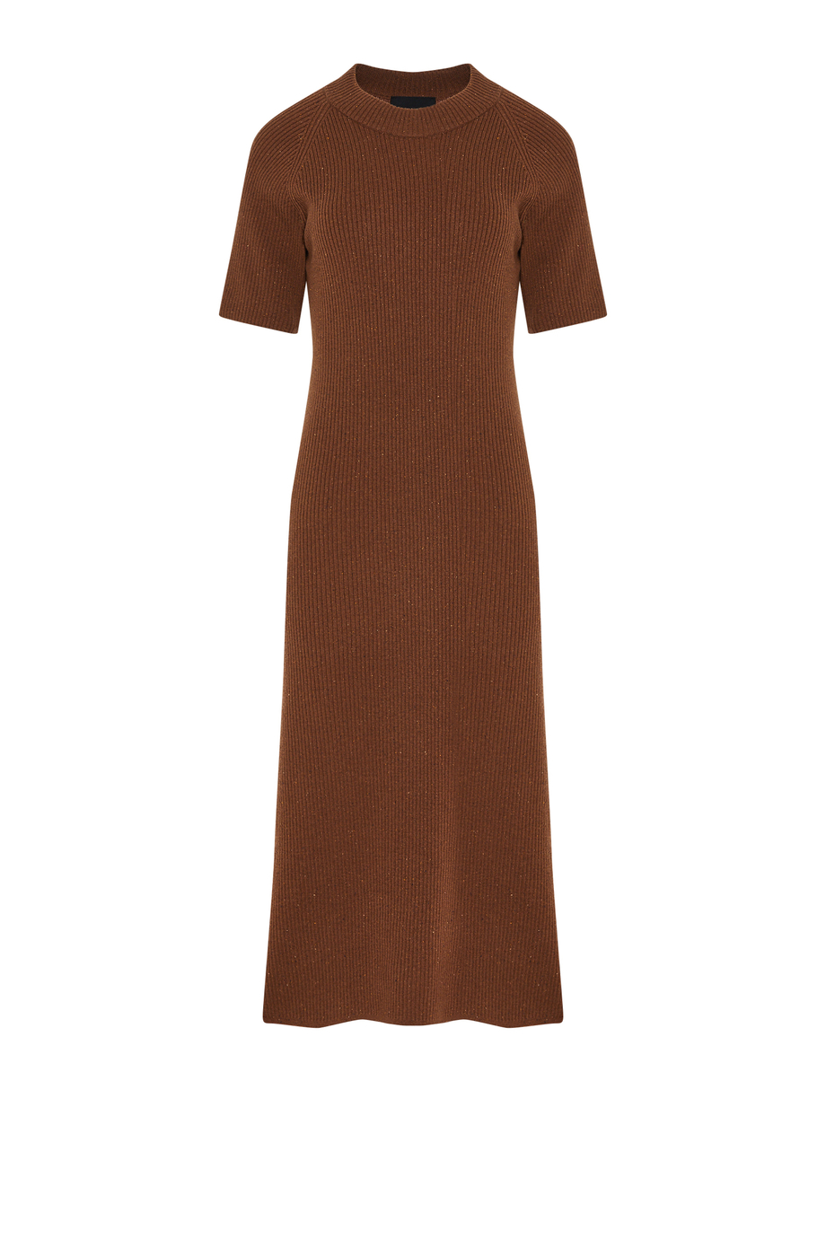 Braunes Midikleid aus Merinowolle Braunes Midikleid aus Merinowolle