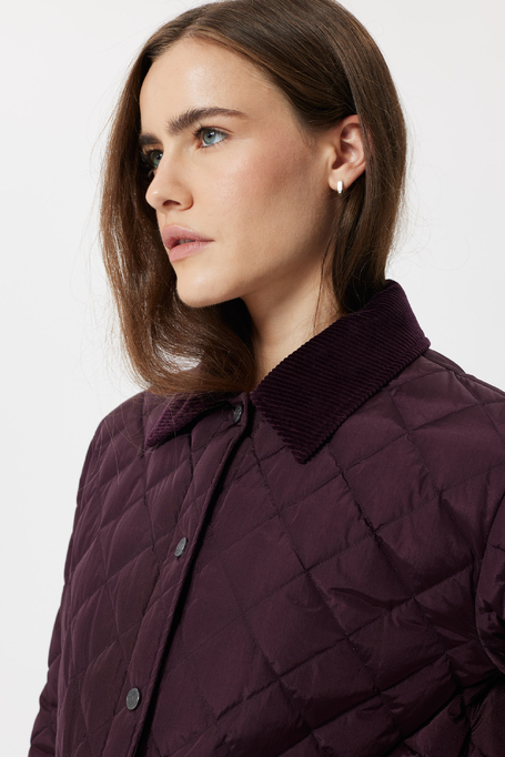 Kurze Daunenjacke in Aubergine - Patrizia Aryton