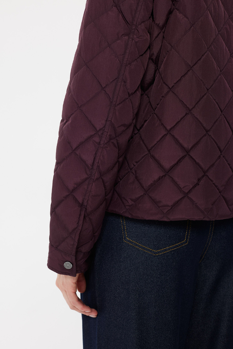 Kurze Daunenjacke in Aubergine - Patrizia Aryton