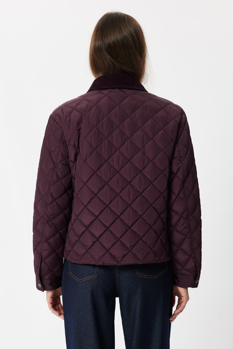 Kurze Daunenjacke in Aubergine - Patrizia Aryton