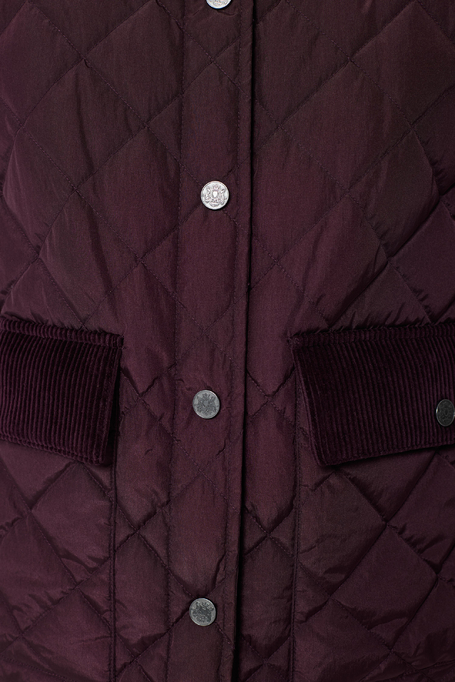 Kurze Daunenjacke in Aubergine - Patrizia Aryton