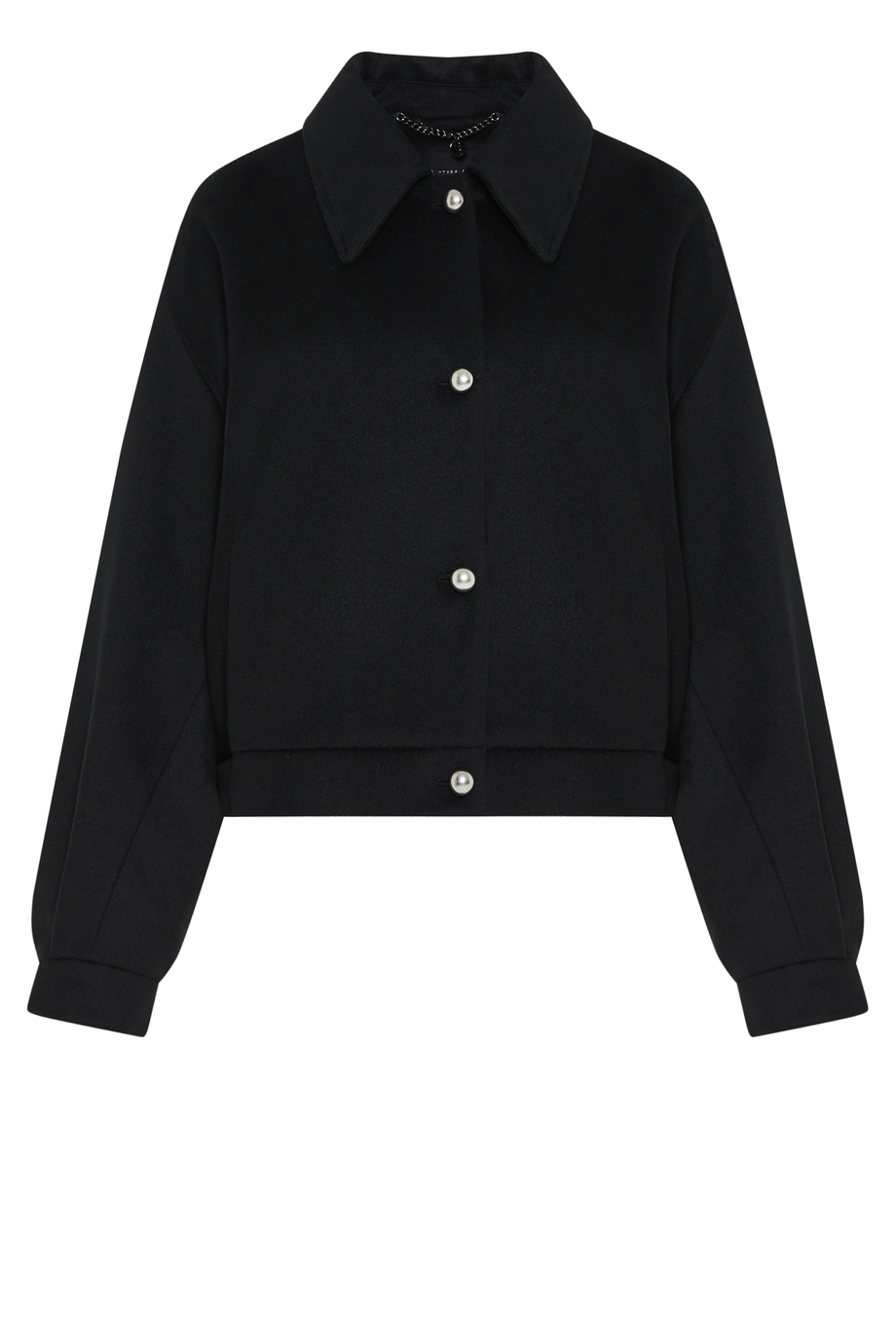 Schwarze Wolljacke Schwarze Wolljacke