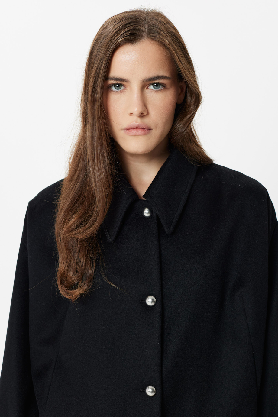 Schwarze Wolljacke Schwarze Wolljacke