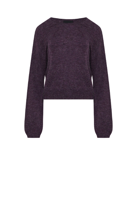 Violetter Pullover mit Mohair Violetter Pullover mit Mohair