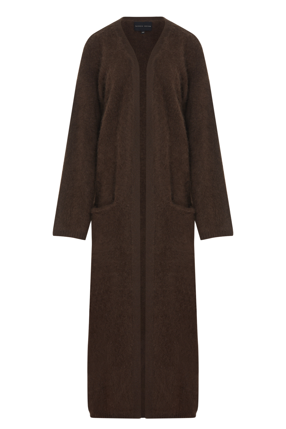 Schokoladenfarbener Cardigan aus Merinowolle und Kaschmir Schokoladenfarbener Cardigan aus Merinowolle und Kaschmir