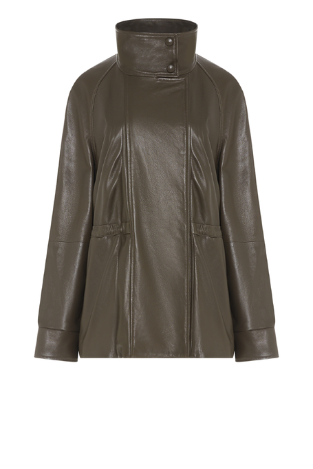 Lederjacke in Militärfarbe - Patrizia Aryton