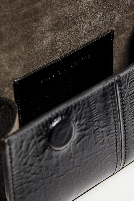 Schwarze Mini-Ledertasche - Patrizia Aryton