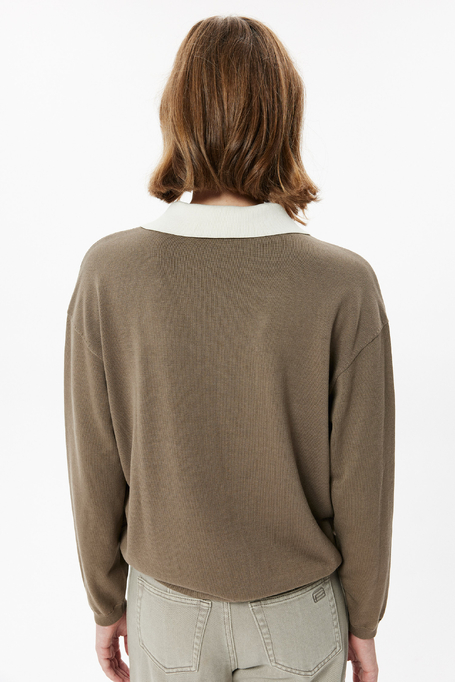 Bluse mit Polokragen aus Baumwolle und Seide - Patrizia Aryton