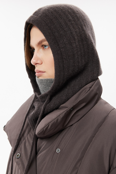 Braune Balaclava aus Kaschmir - Patrizia Aryton
