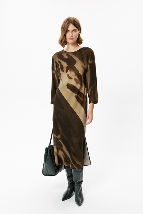 Gemustertes Wollkleid - Patrizia Aryton