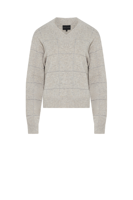 Karierter Pullover aus Merinowolle - Patrizia Aryton