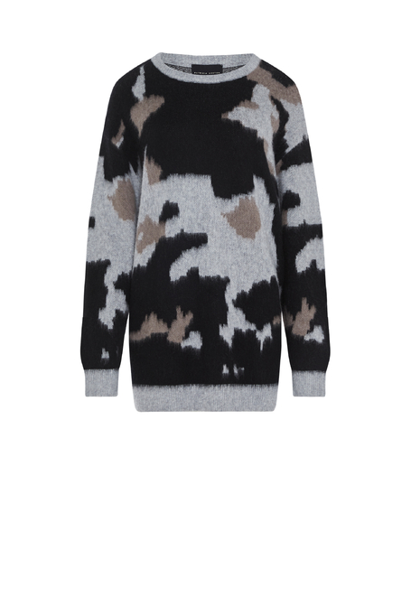 Locker gestrickter gemusterter Pullover mit Kaschmir - Patrizia Aryton