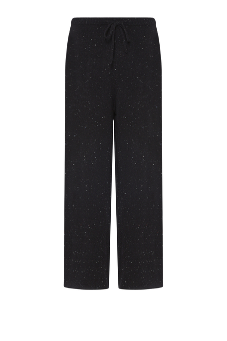 Schwarze gestrickte Wollhose - Patrizia Aryton