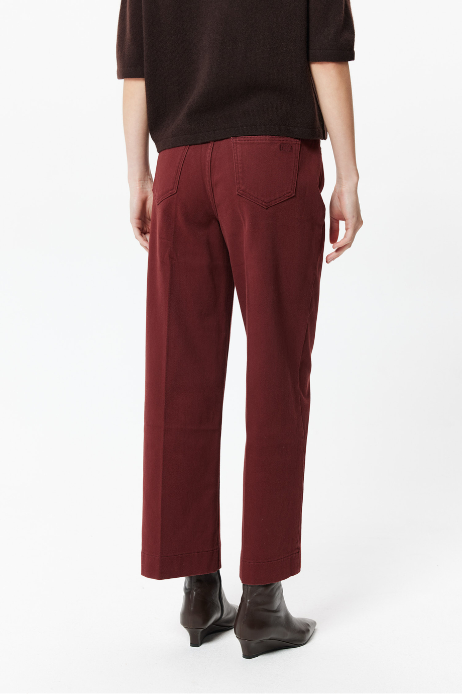 Ziegelrote Culotte-Jeans Ziegelrote Culotte-Jeans