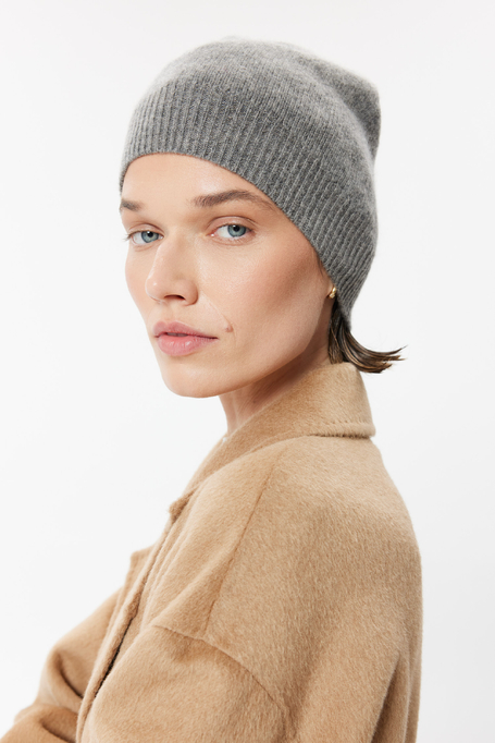 Kaschmirmütze in Taupe - Patrizia Aryton